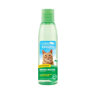 TropiClean Fresh Breath Dental Health Solution for Cats 1ea/8oz. Default Title