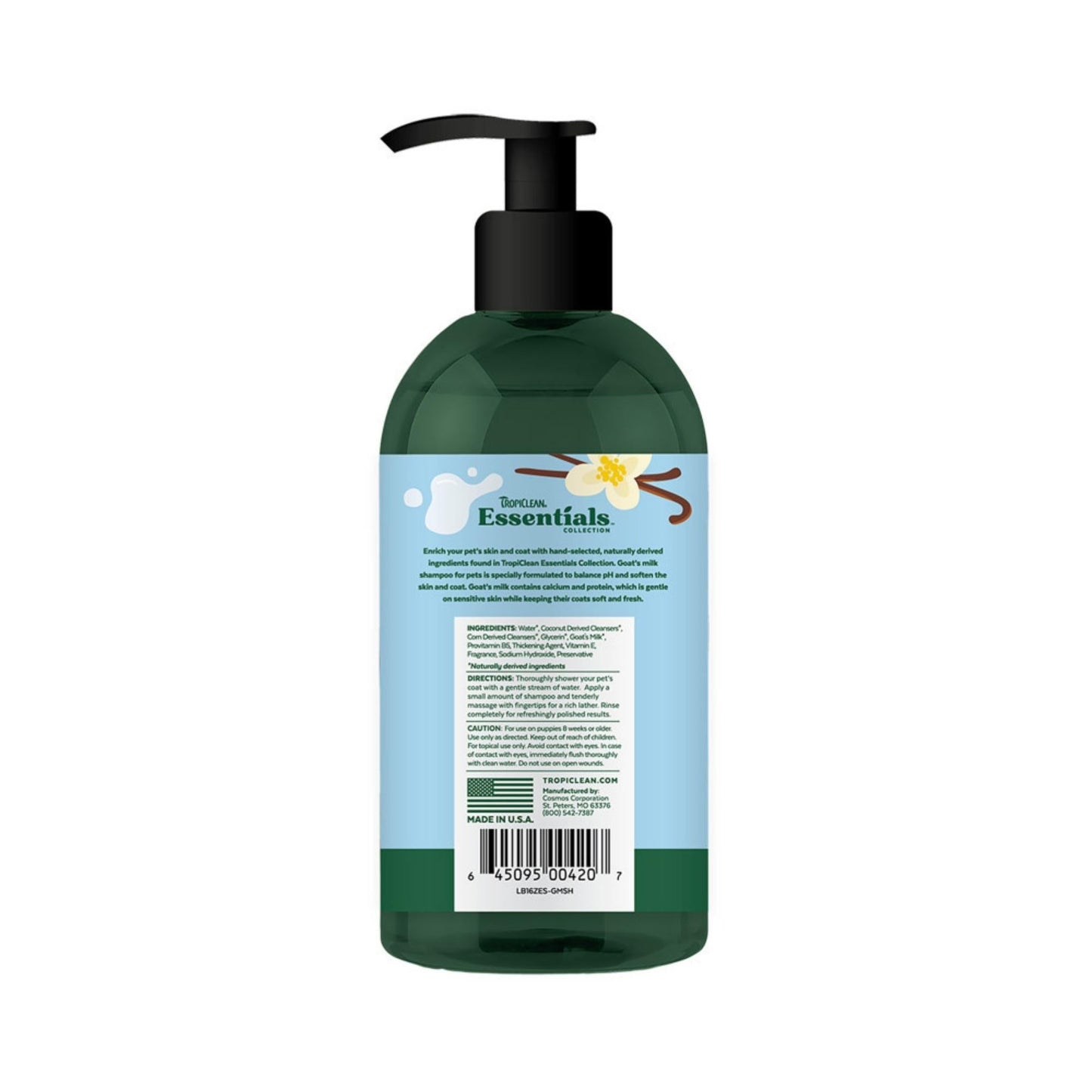 TropiClean Essentials Goat's Milk Pet Shampoo for Dogs, view 6