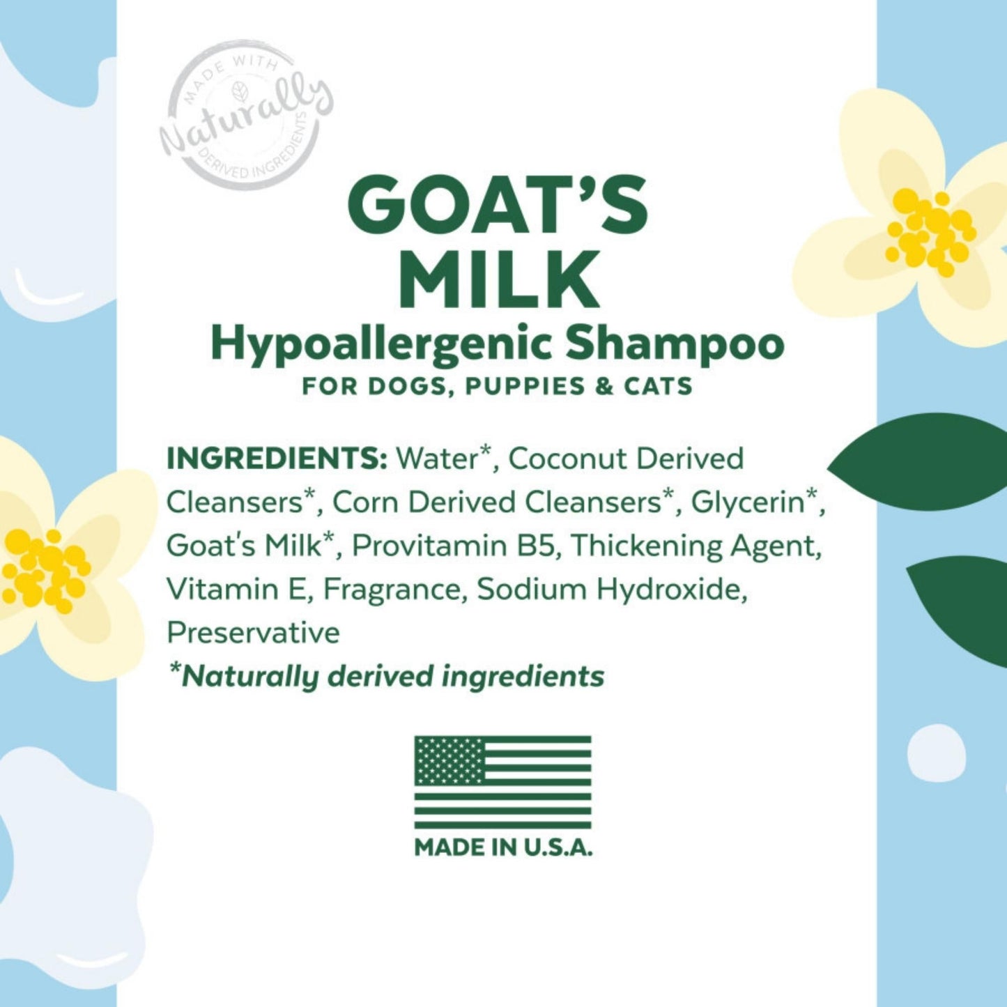 TropiClean Essentials Goat's Milk Pet Shampoo for Dogs, view 5