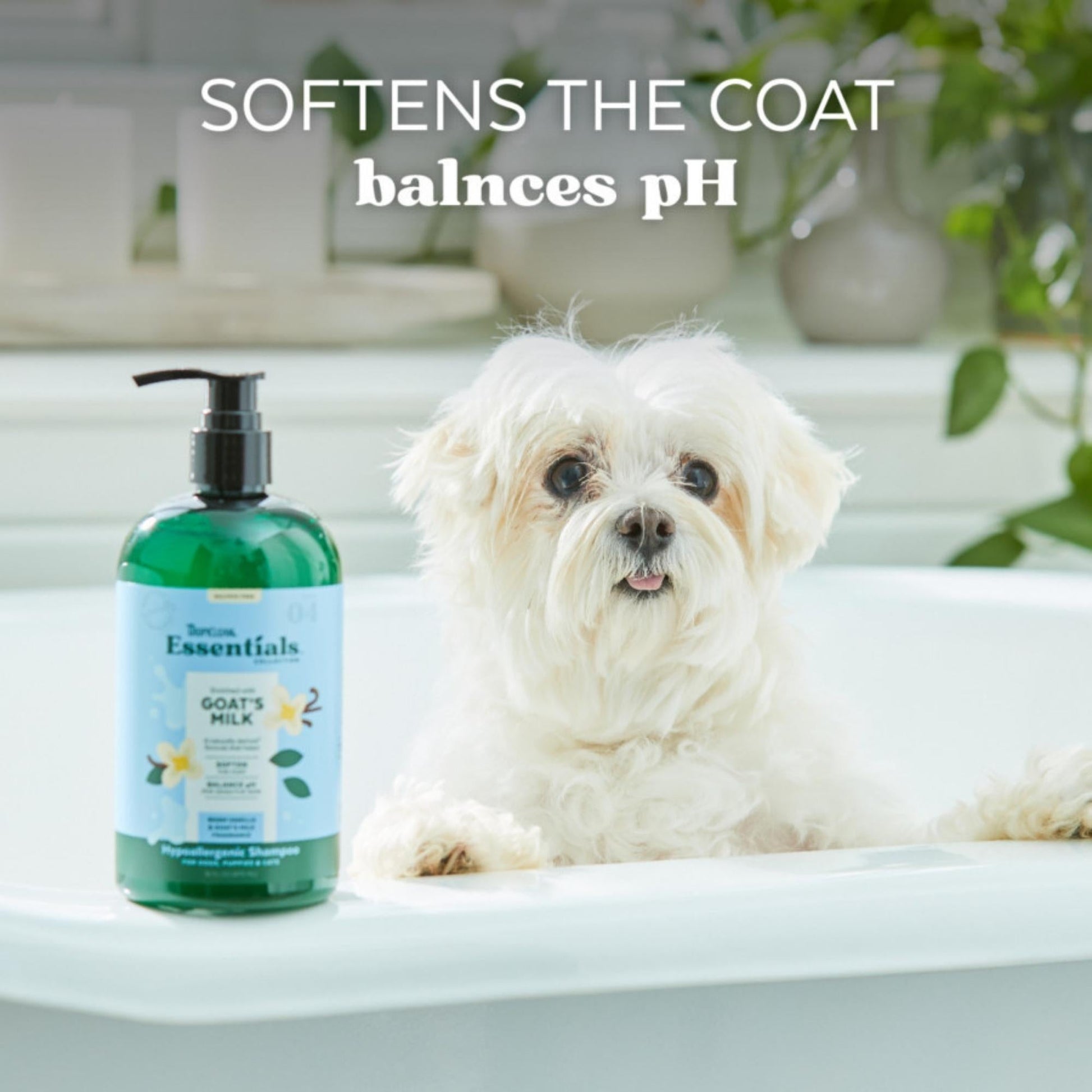 TropiClean Essentials Goat's Milk Pet Shampoo for Dogs, view 4