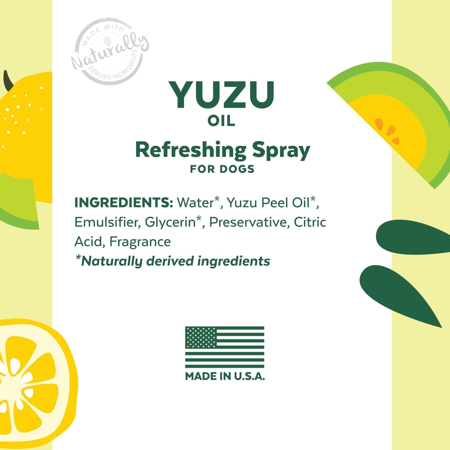 TropiClean Essentials Yuzu Fruit Deodorizing Spray 8 oz, view 3
