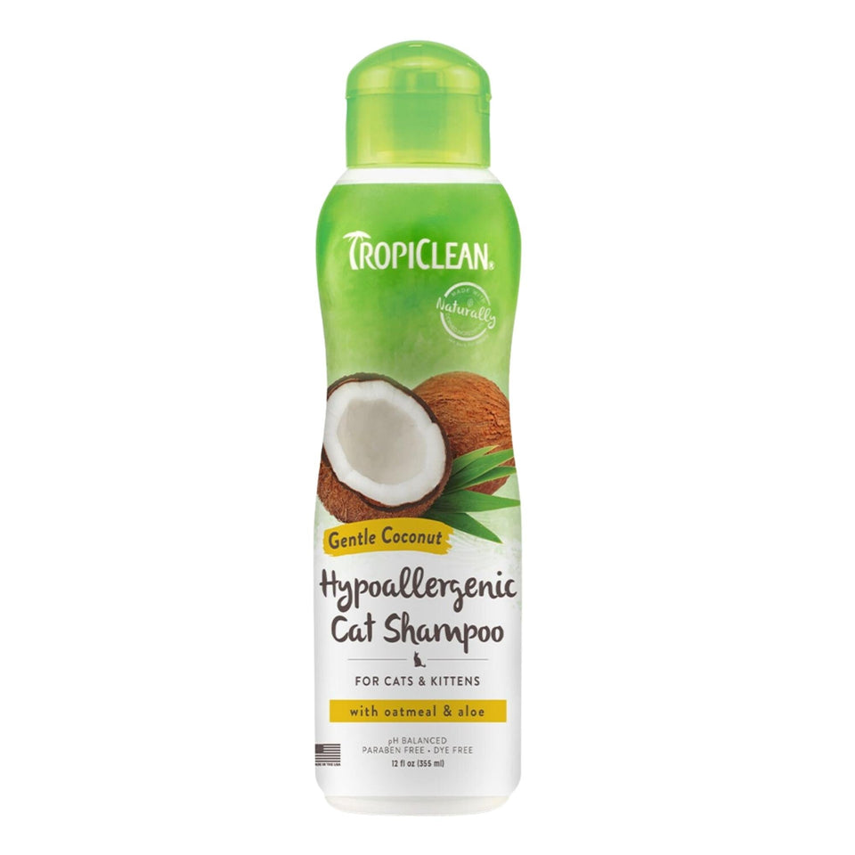 Tropiclean Cat Hypoallergenic Shampoo Coconut 12oz. Default Title