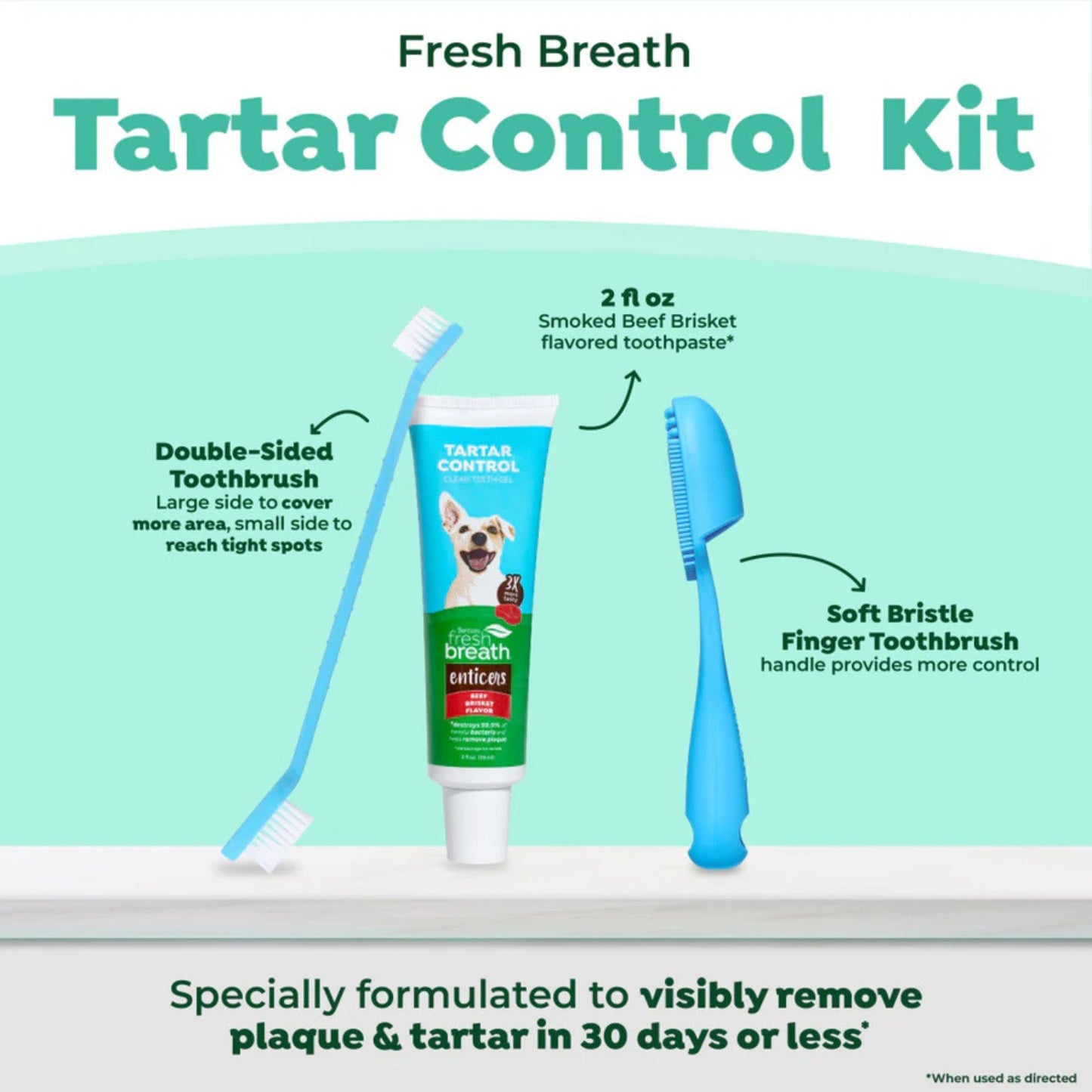 Fresh Breath By Tropiclean Dog Enticers Kit Brisket 2oz.