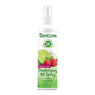 Tropiclean Dog Endurascent Deodorizing Spray Raspberry Lime 8oz.