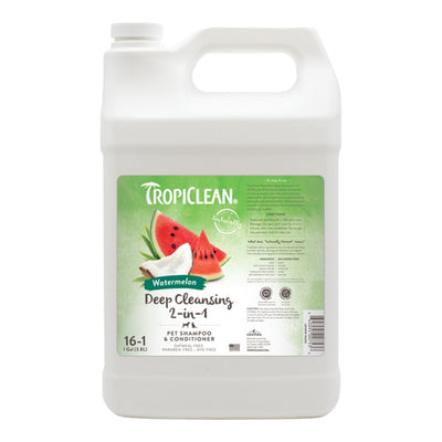 Tropiclean Dog Watermelon Deep Cleansing 2 In 1 Shampoo & Conditioner 1 Gal