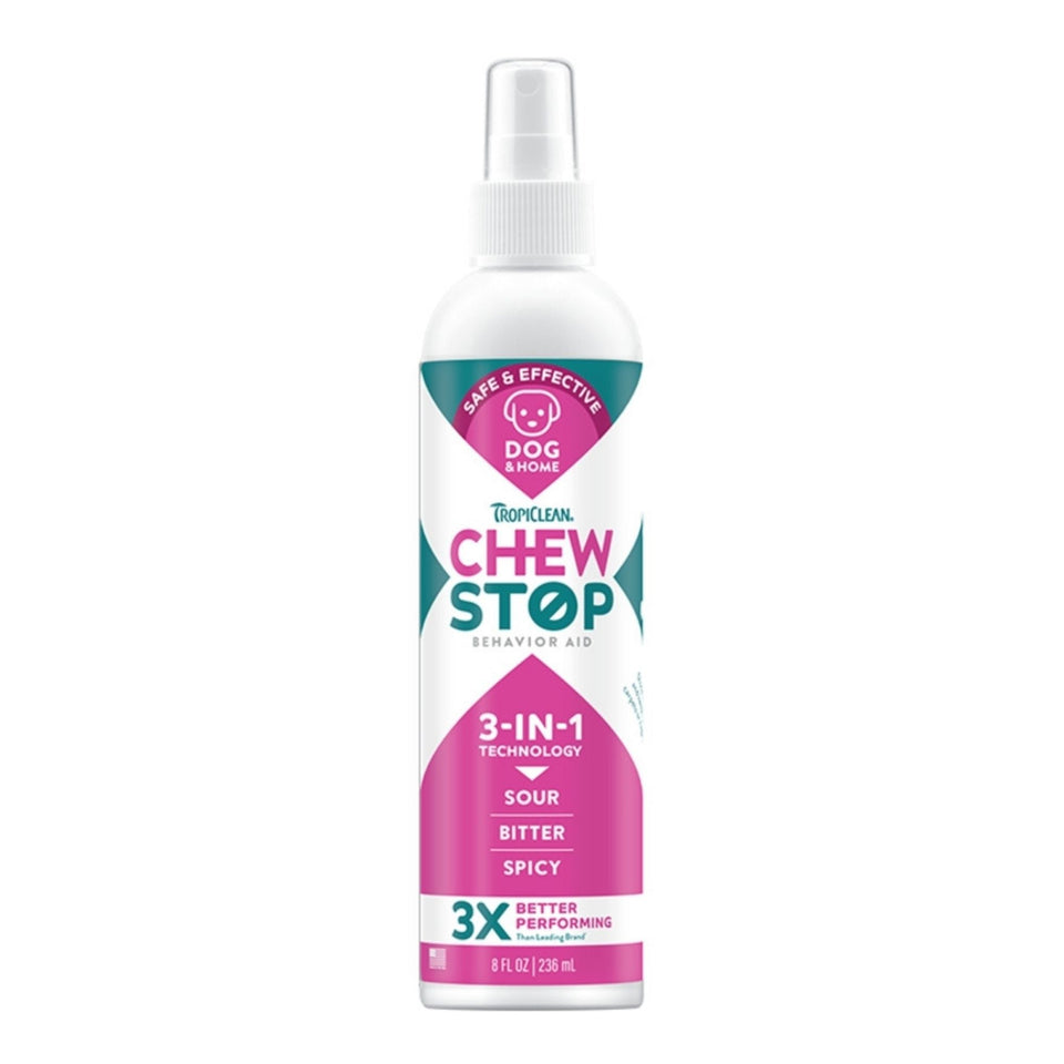 Tropiclean Dog Chew Stop Behavior Aid Dog & Home Spray 8oz.
