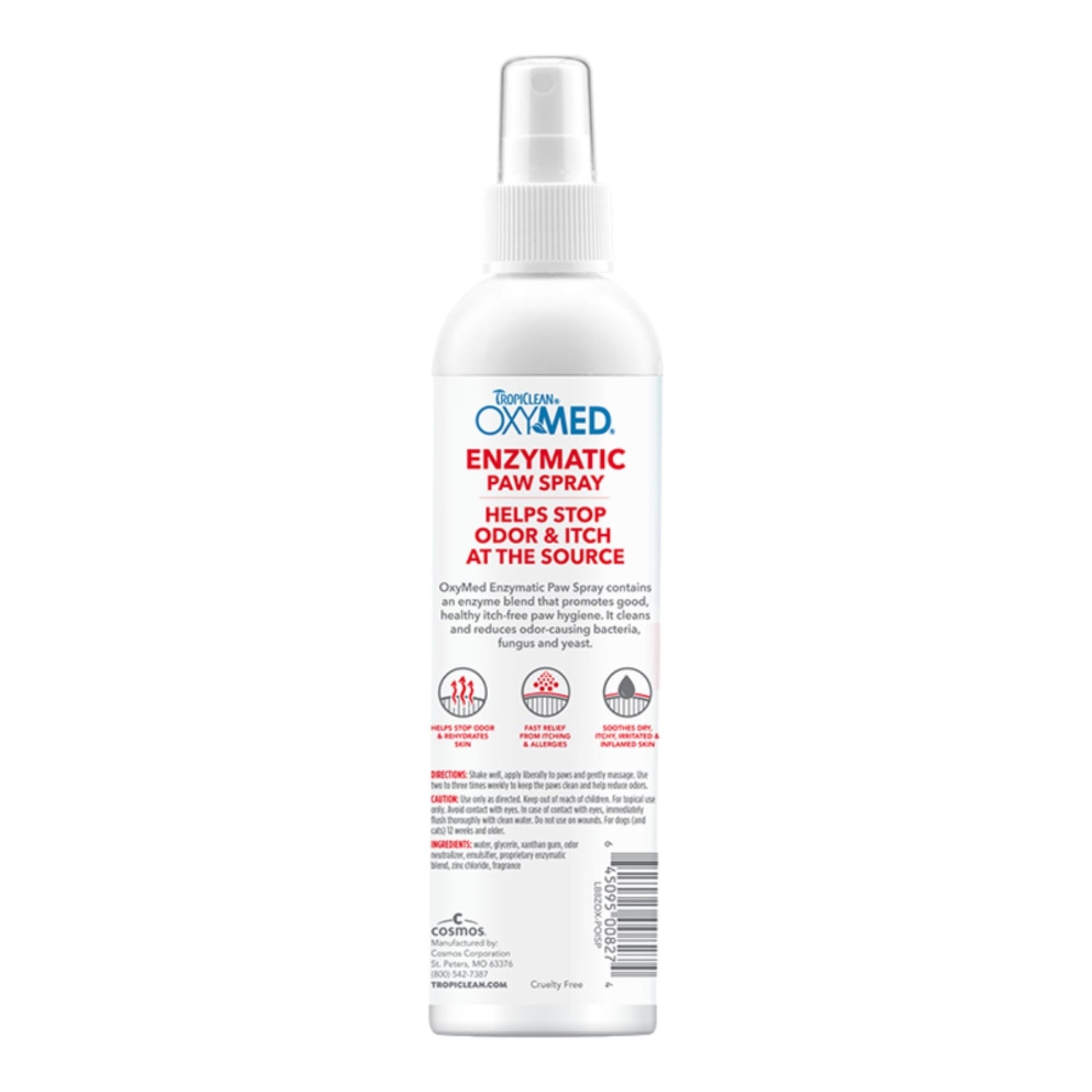 Tropiclean Oxymed Dog Enzymatic Paw Odor & Itch Spray 8 oz, view 2