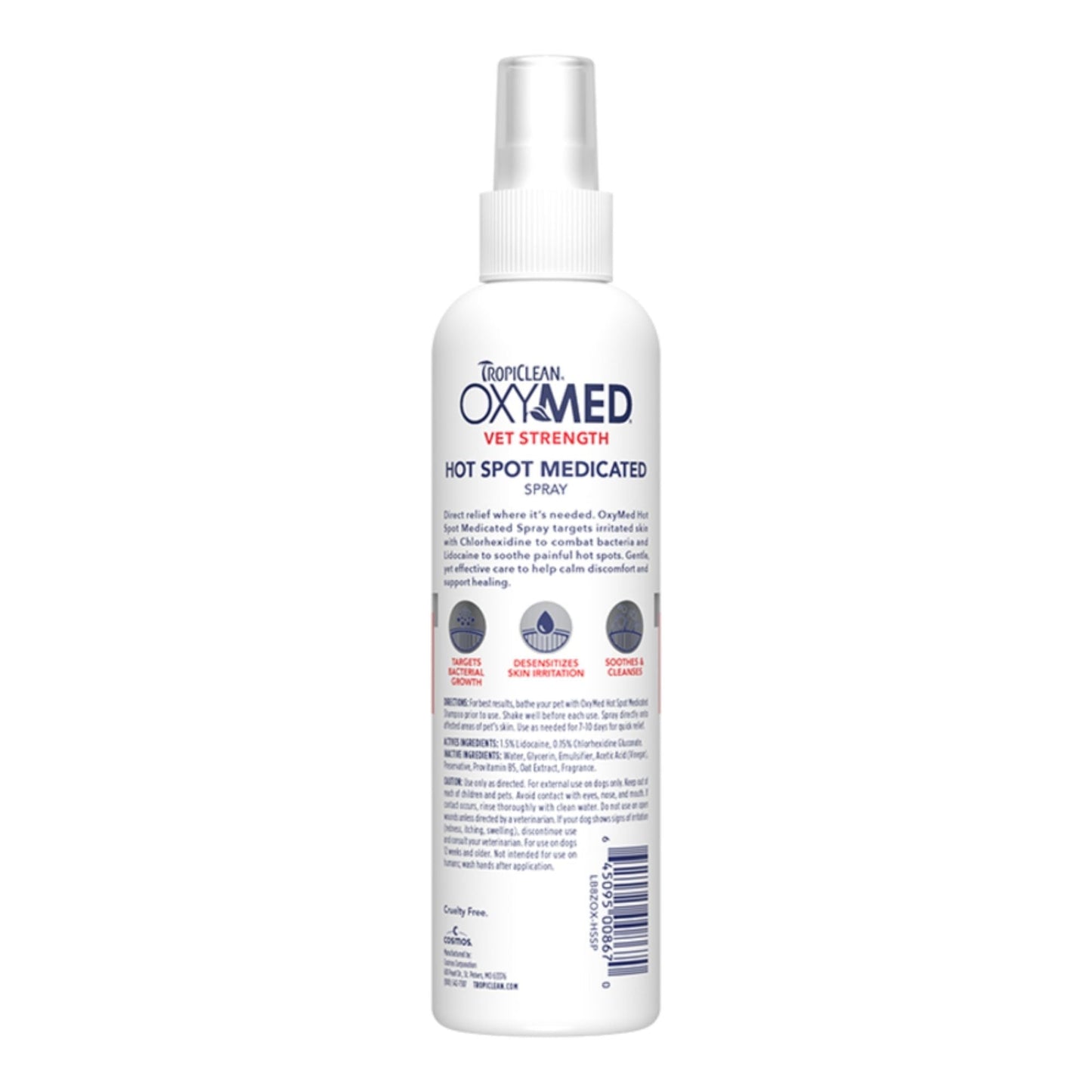 Tropiclean Oxymed Dog Hot Spot Spray 8 oz, view 2