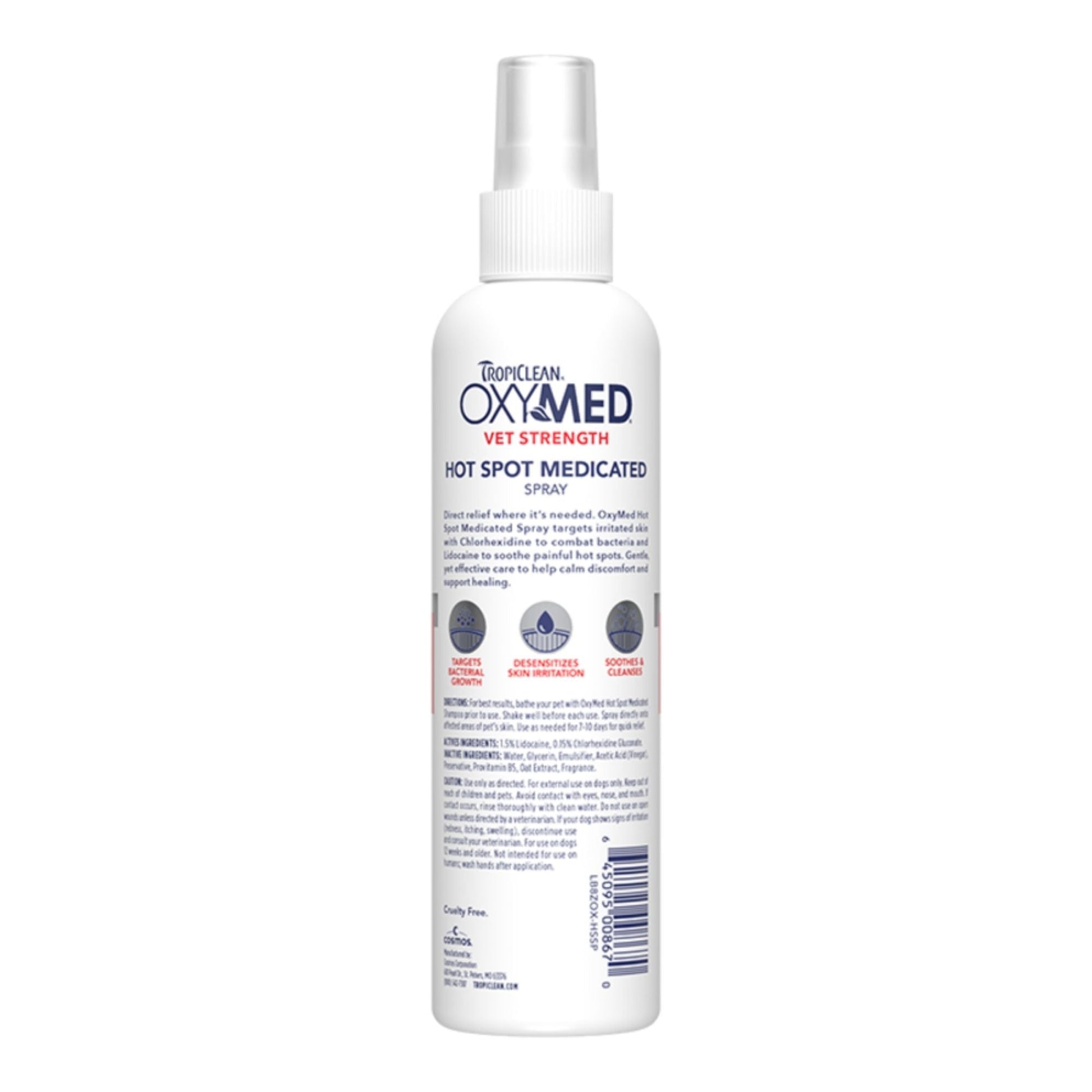 Tropiclean Oxymed Dog Hot Spot Spray 8 oz, view 2