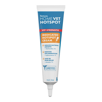 Tropiclean Homevet Dog Hot Spot Cream 1oz.