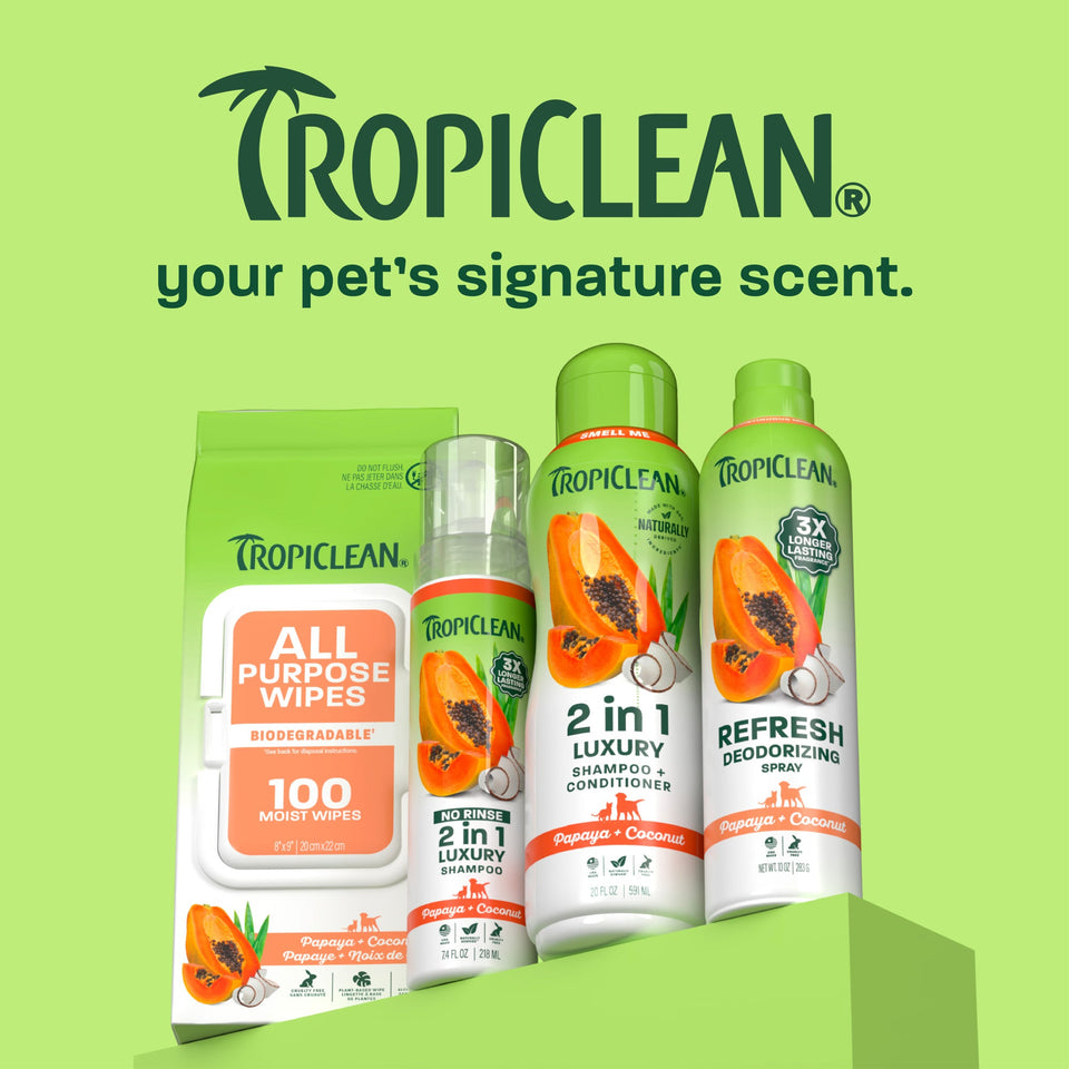 Tropiclean Dog Deodorizing Spray Papaya 10oz.