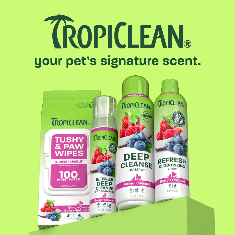 Tropiclean Dog Deodorizing Spray Berry & Coconut 10oz.