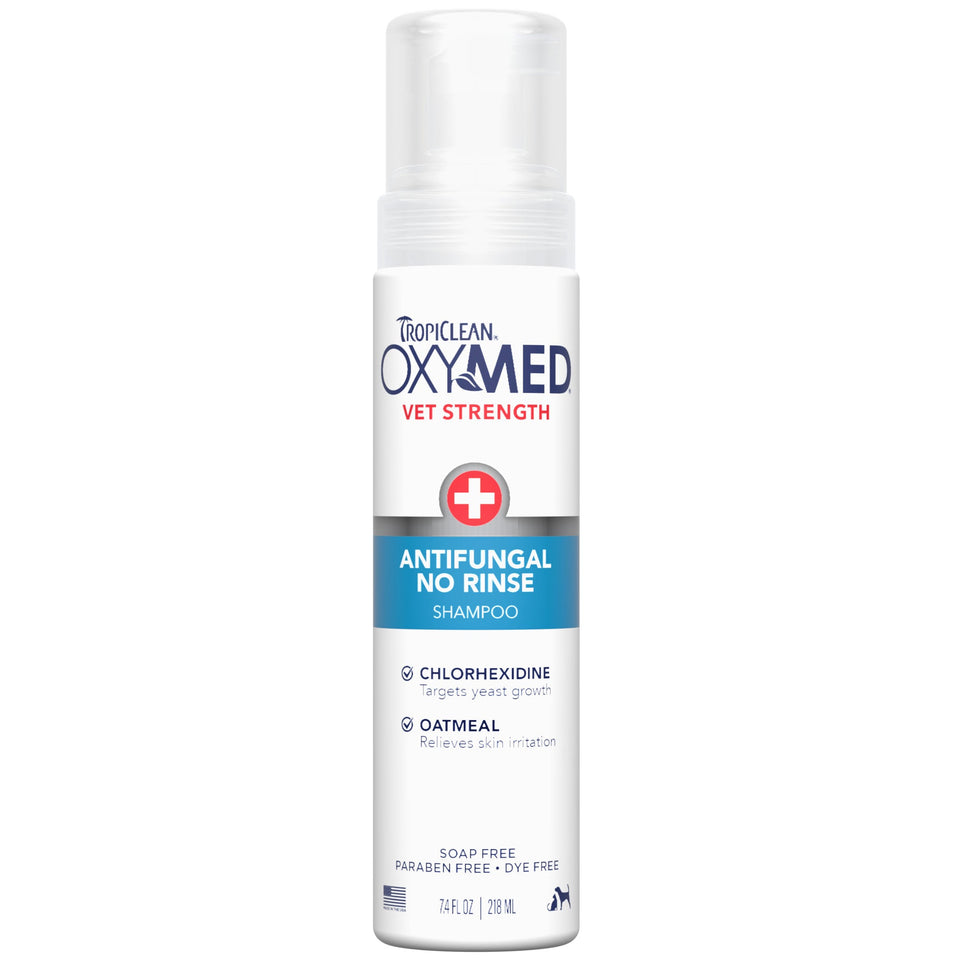Tropiclean Dog Oxymed Antifungal No Rinse Shampoo 7.4oz.
