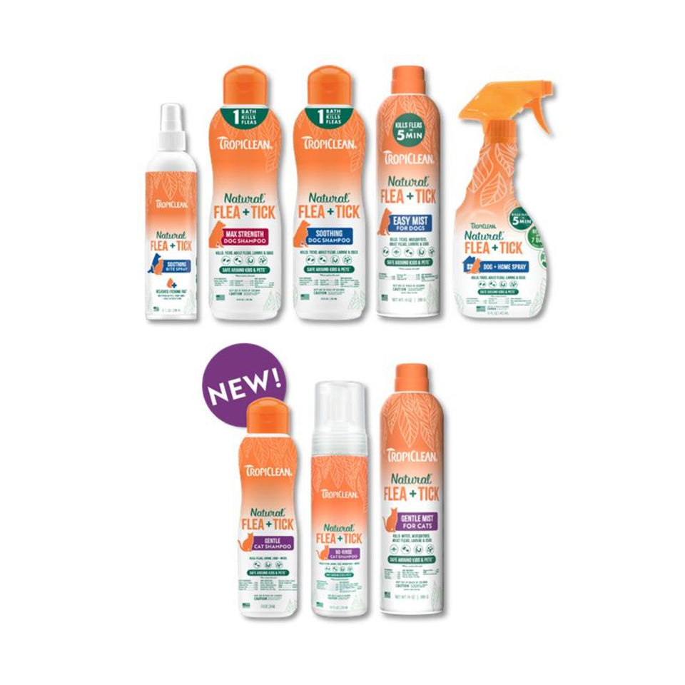 Tropiclean Dog & Cat Natural Bundle Flea & Tick 19 Pack