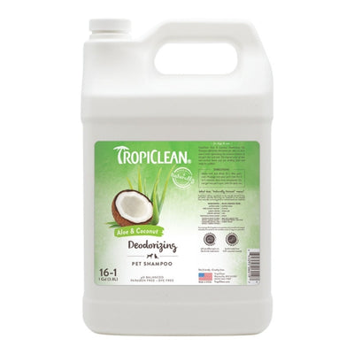 Tropiclean Dog & Cat Aloe & Coconut Deodorizing Pet Shampoo, 1 gal - Pets Perfect