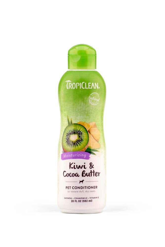 TropiClean Kiwi & Cocoa Butter Moisturizing Conditioner for Pets 20 fl