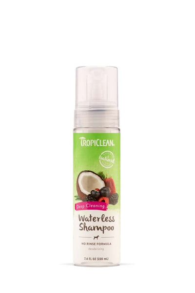 TropiClean Deep Cleaning Waterless Pet Shampoo for Dogs 7.4 fl oz