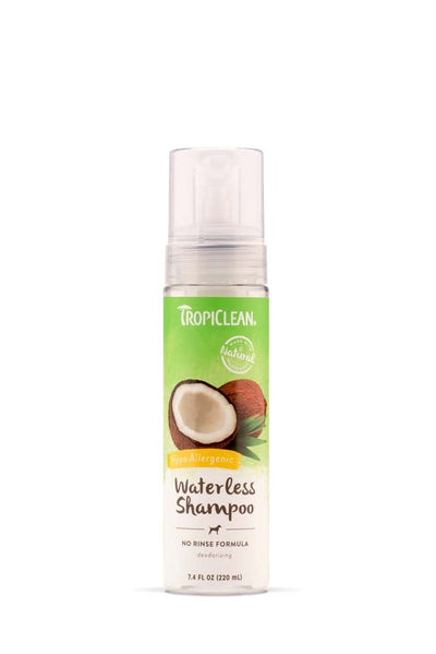 TropiClean Hypoallergenic Waterless Pet Shampoo for Dogs 7.4 fl oz