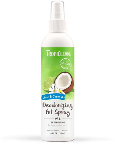 TropiClean Lime & Coconut Deodorizing Pet Spray for Dogs 8 fl oz