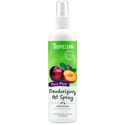 TropiClean Deodorizing Spray for Pets Plum, 8 oz. Bottle