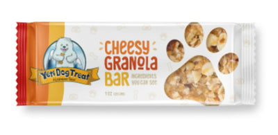 Yeti Cheesy Granola Bar Training Dog Treats - All-Natural Digestible Rewards (20 ct) - Pets Perfect