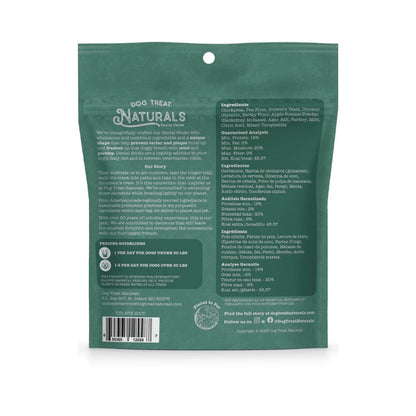 Dog Treat Naturals Dog Dentals Sticks Chickpea & Mint 10Oz 20 Count - Pets Perfect