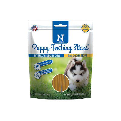 N-Bone Puppy Teething Sticks Chicken 3.74 oz, Regular - Pets Perfect