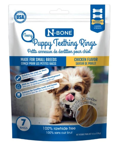 N-Bone Dog Teeth Ring Chicken Teeny 7P - Pets Perfect