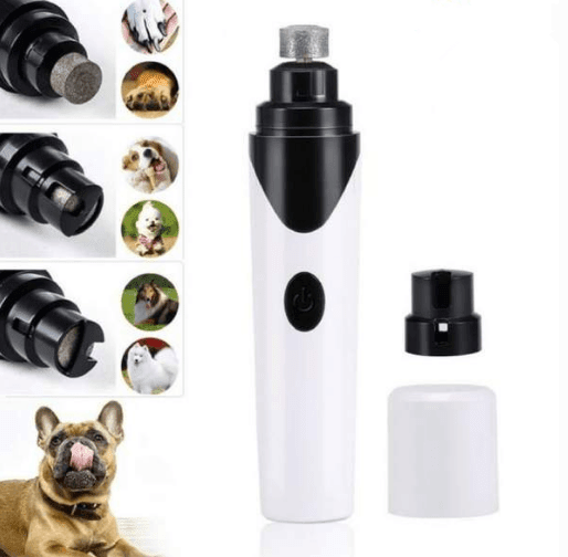 Dog Hugs Cat Electric Pet Nail Grinder Pencil Sharpener Style - USB Rechargeable Nail Trimmer - Pets Perfect