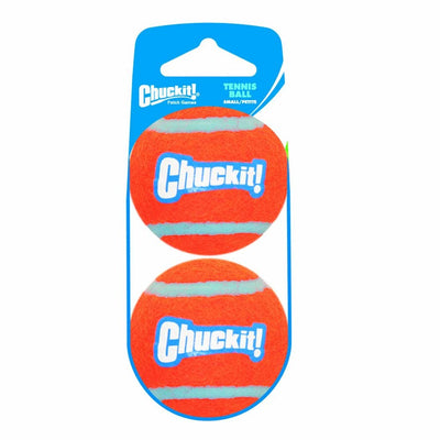 Chuckit! Tennis Ball Dog Toy Shrink Sleeve Orange/Orange Small, 2-Count