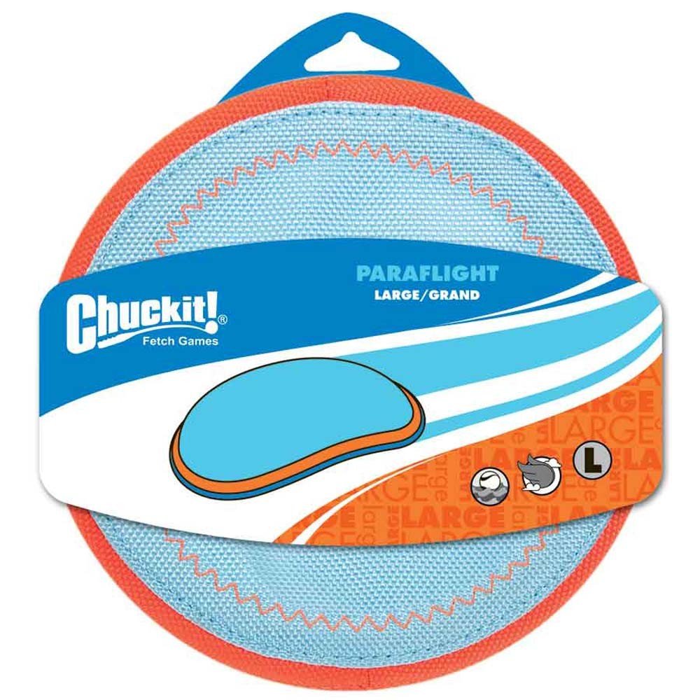 Chuckit! Paraflight Dog Toy Blue/Orange 1ea/LG - Pets Perfect