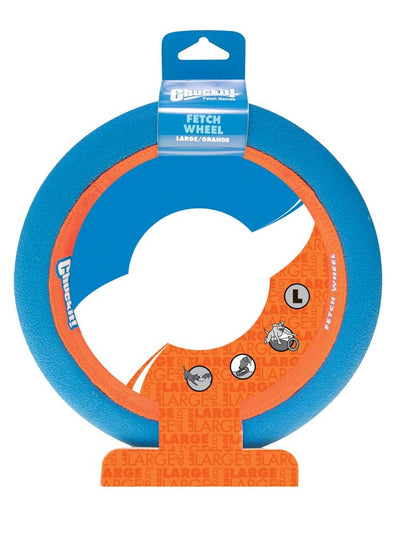 Chuckit! Fetch Wheel Dog Toy, Blue/Orange, Large