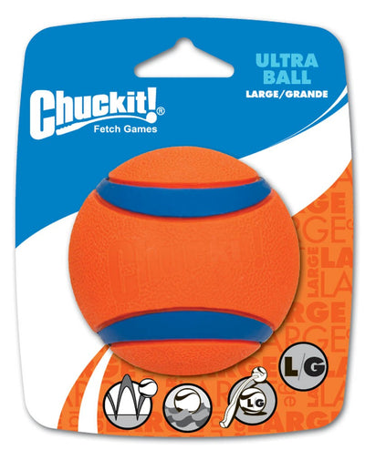 Chuckit! Ultra Ball Dog Toy Blue/Orange Large