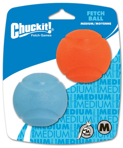Chuckit! Fetch Ball Dog Toy Assorted, Medium, 2-Count