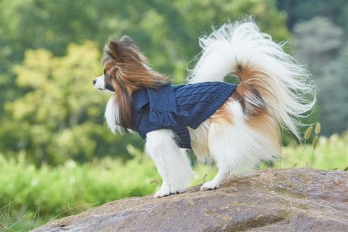 Fashion Pet Scarf Sweater for Dogs - Blue, Medium