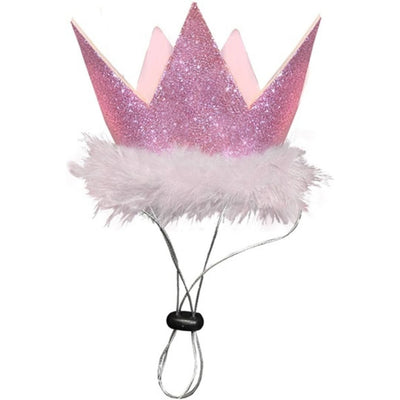 Huxley & Kent Party Crown for Dogs & Cats - Pink, Large