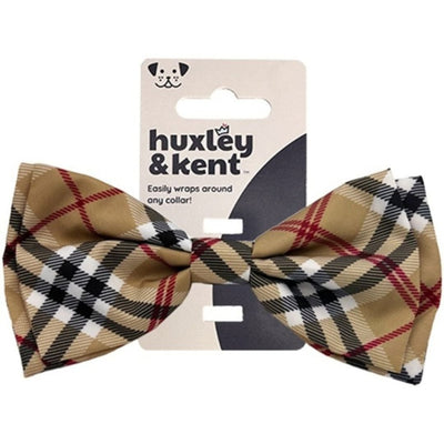 Huxley & Kent High Street Plaid Dog Bow Tie - Small