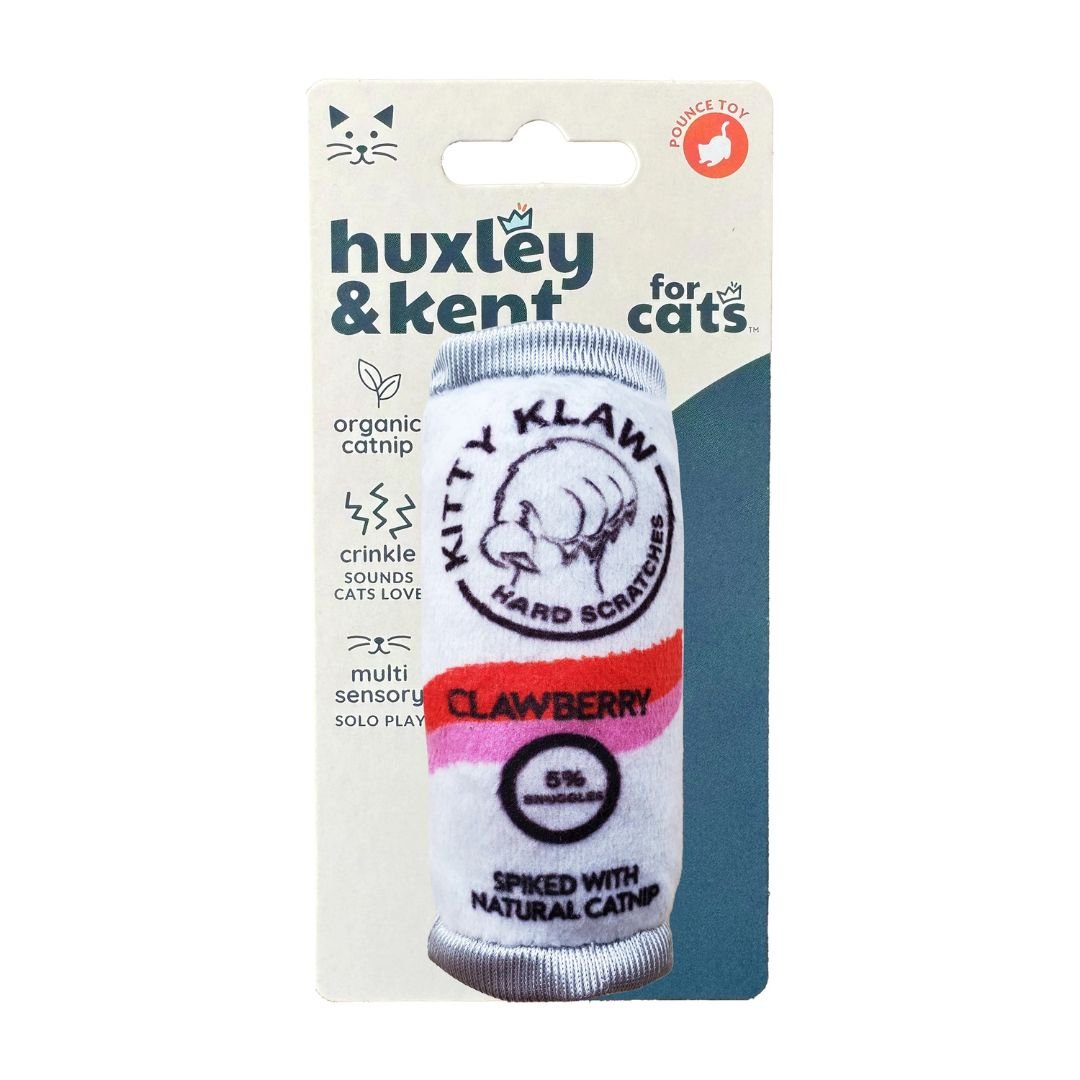 H&K C Kitty Klaw Clawberry Organic Catnip Plush Crinkle - Pets Perfect