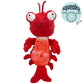 H&K Slappies D Claude Lobster Small Plush Squeak Crinkle - Pets Perfect