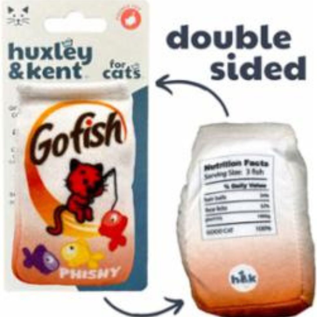 H&K C Go Fish Phishy Organic Catnip Plush Crinkle - Pets Perfect