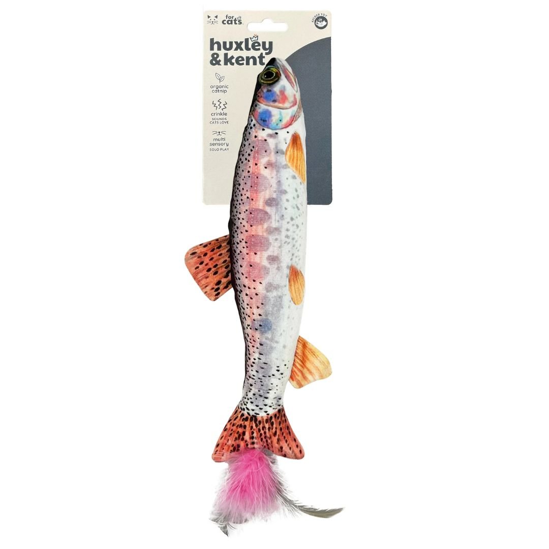 H&K C Kicker Rainbow Trout Organic Catnip Plush Crinkle - Pets Perfect