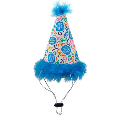 Huxley & Kent Happy Got Me Day Dog Party Hat - Small