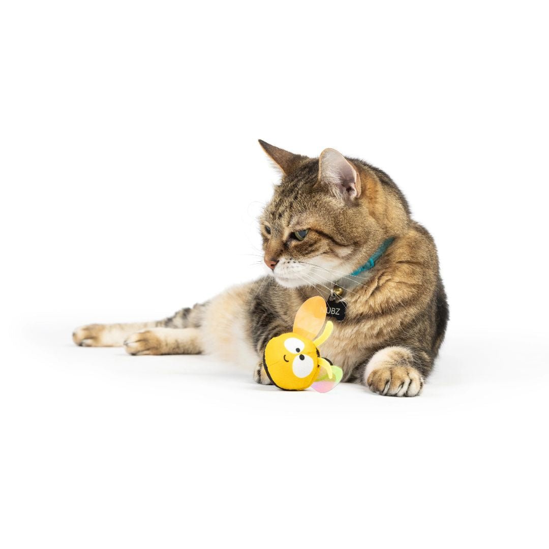 H&K C Flinger Bumble Bee Organic Catnip Plush Crinkle - Pets Perfect