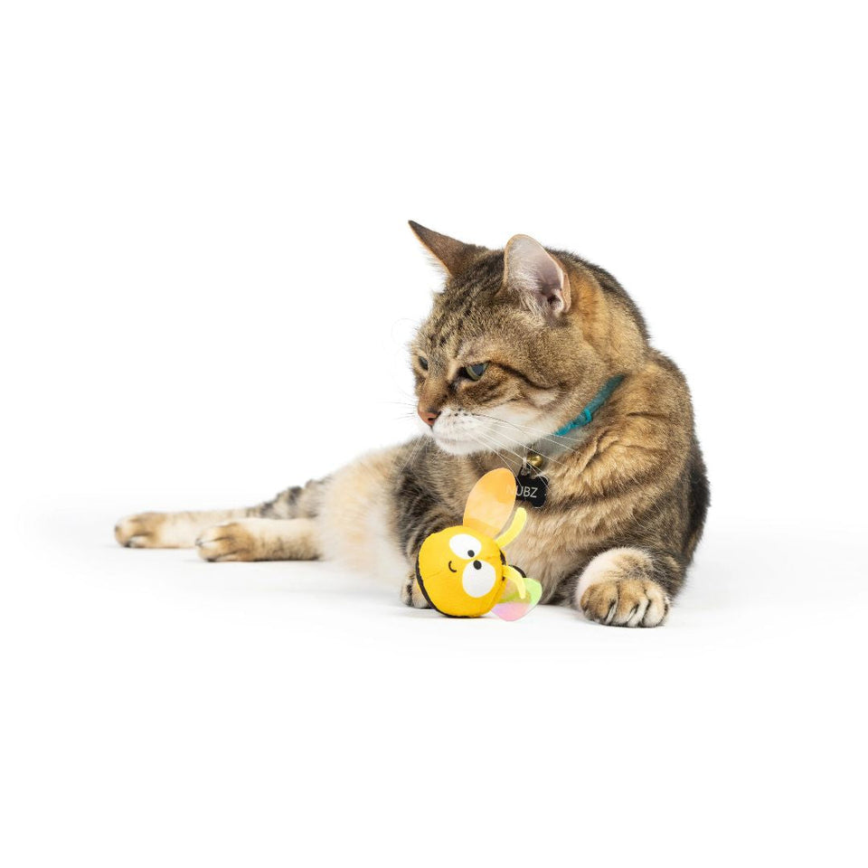H&K C Flinger Bumble Bee Organic Catnip Plush Crinkle