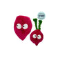 H&K Pop 'N Fetch D Beet Small Plush Squeak Crinkle - Pets Perfect