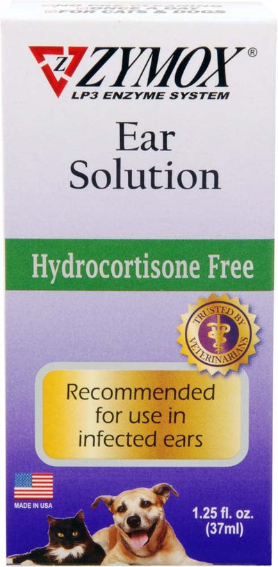 Zymox Ear Solution without Hydrocortisone 1.25 oz 1.25 fl oz