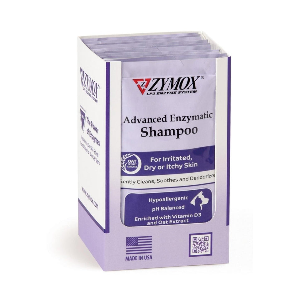 Zymox Advanced Enzymatic Shampoo Foil Packs, 0.75 oz - 10 ct