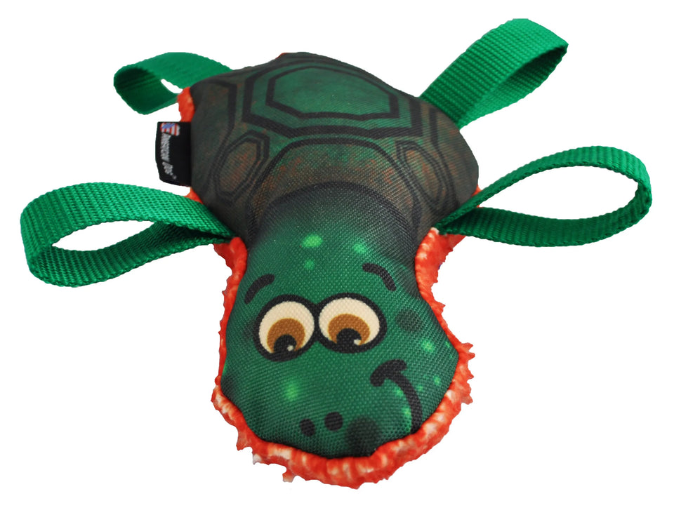 Tommy Turtle Dog Toy - Durable Nylon Flyer & Tug for Active Play, view 2