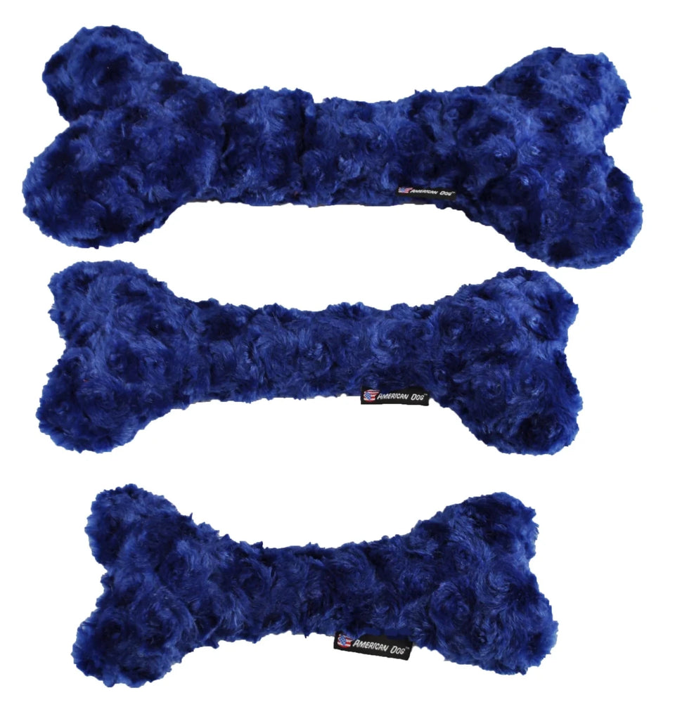 American Dog Nuggle Bone Dog Toy - Squeaky Plush Small - Pets Perfect