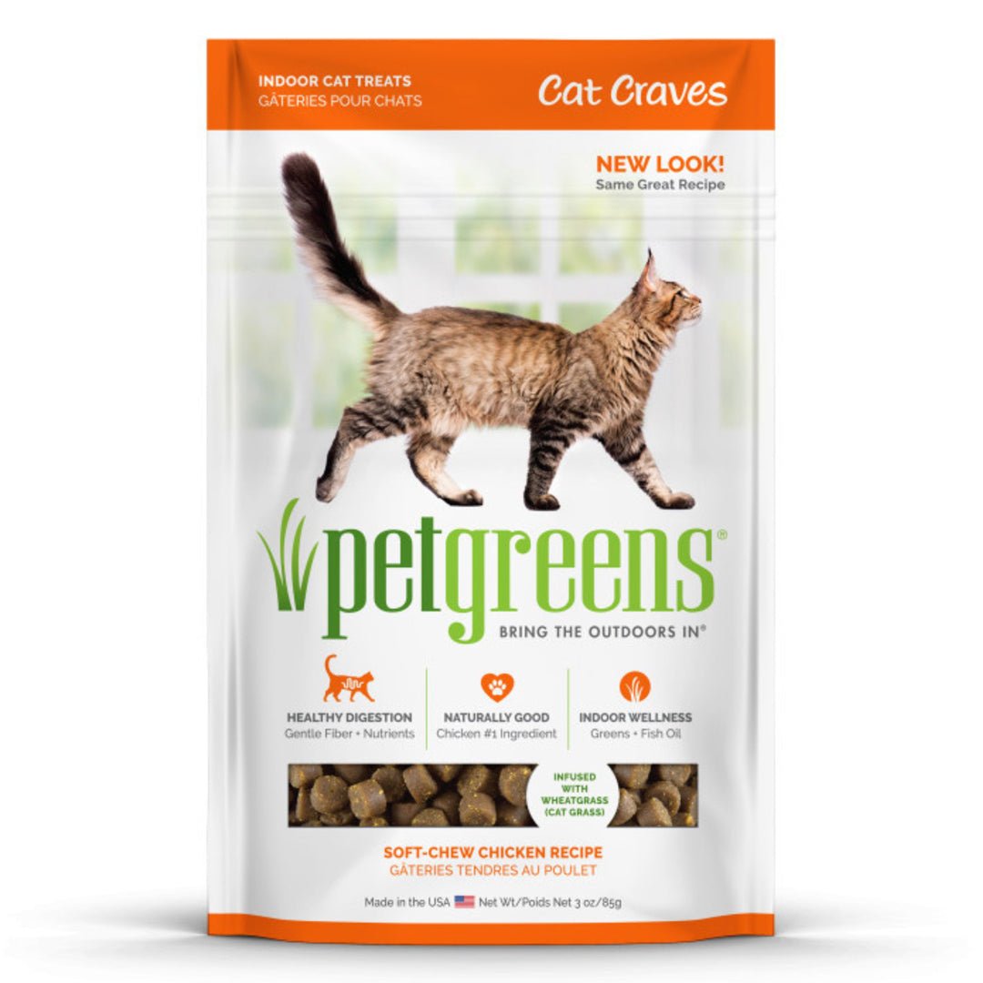 Pet Greens Cat Craves Semi - Moist Soft Cat Treats Chicken 1ea/3 oz - Pets Perfect